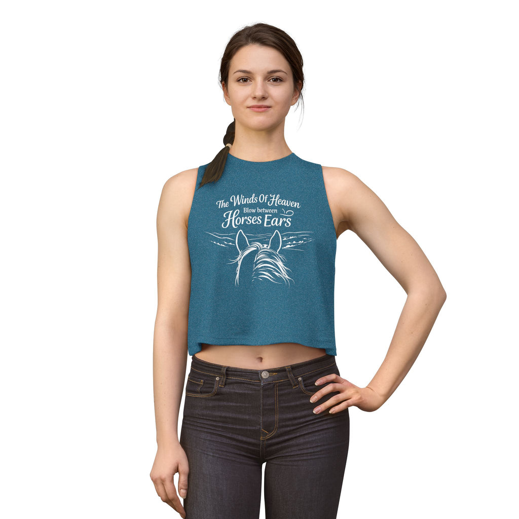 The Winds of Heaven Horses Ears Crop Top | Horseback Riding Shirt HorseGirlsBrand