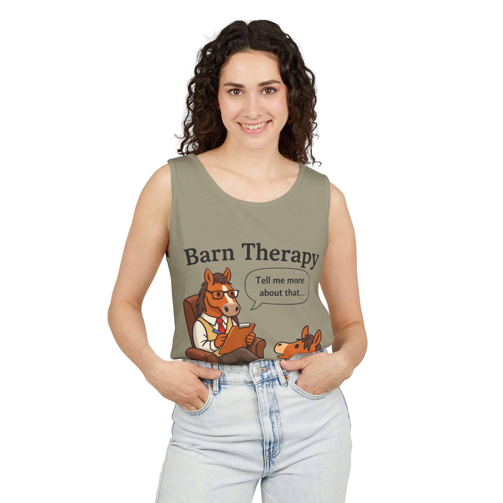 Barn Therapy Horse Tank Top |  HorseGirlsBrand