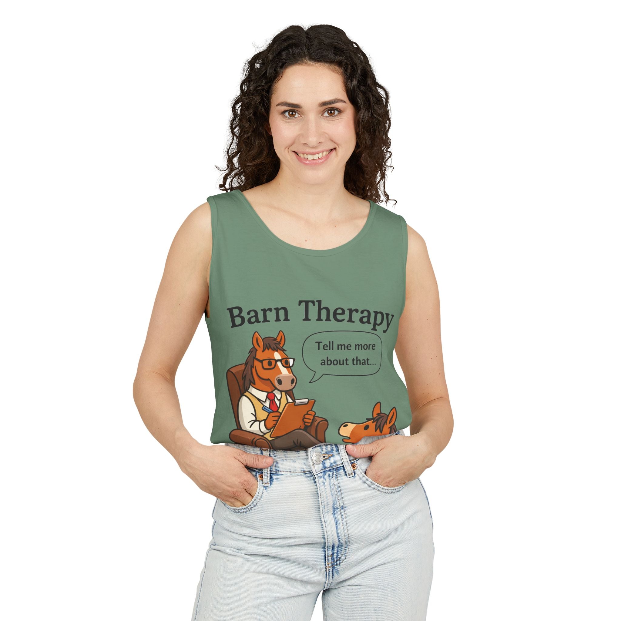 Barn Therapy Horse Tank Top |  HorseGirlsBrand