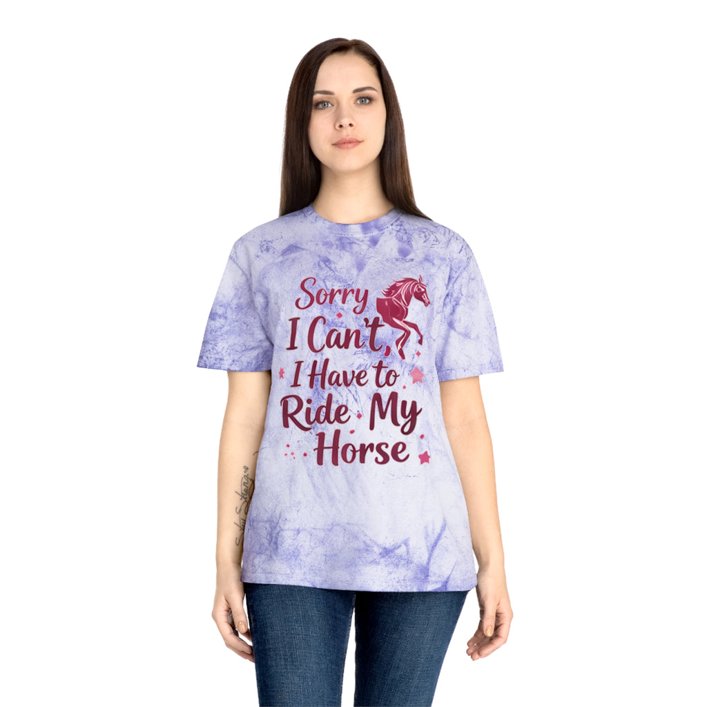 Sorry I Can't I Have to Ride My Horse T-Shirt | HorseGirlsbrand