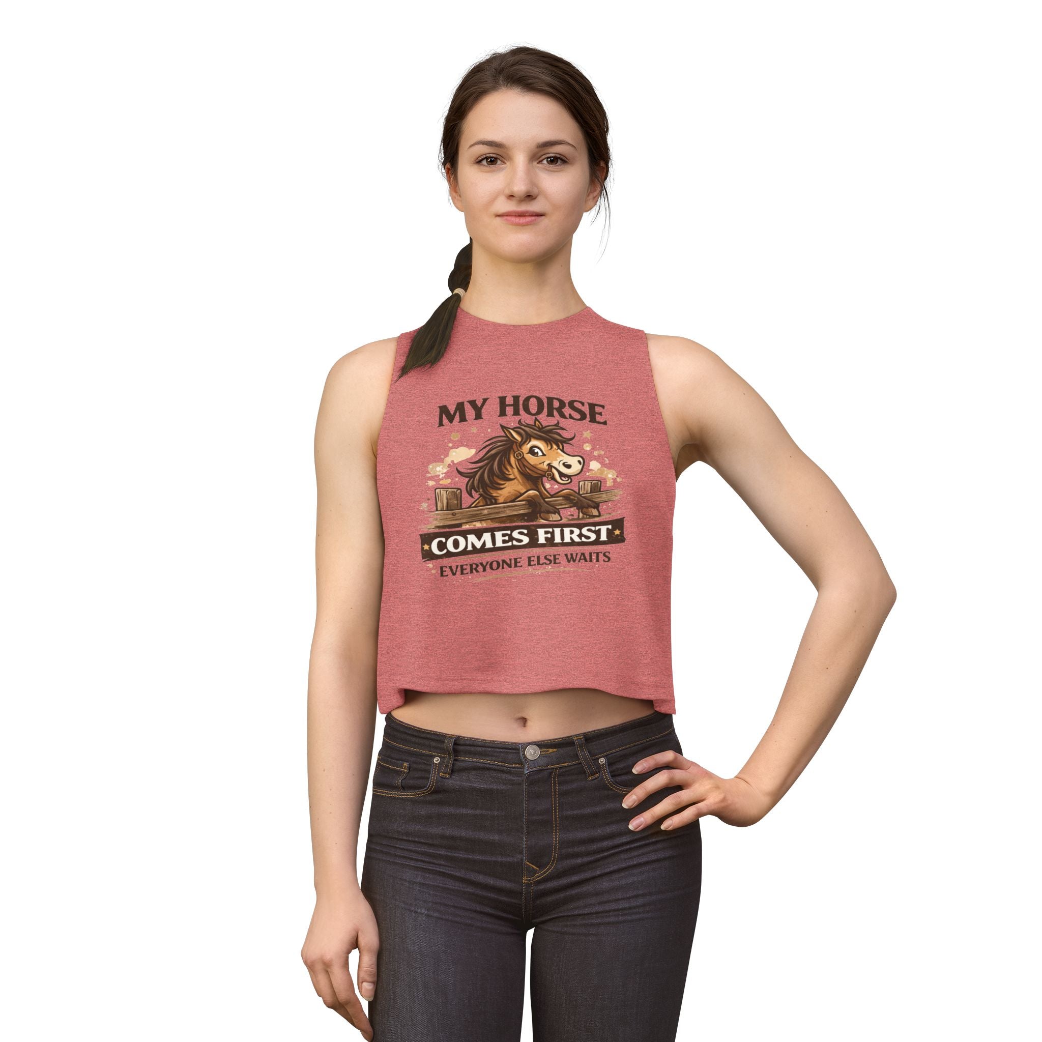 My Horse Comes First Women's Crop Top | HorseGirlsBrand