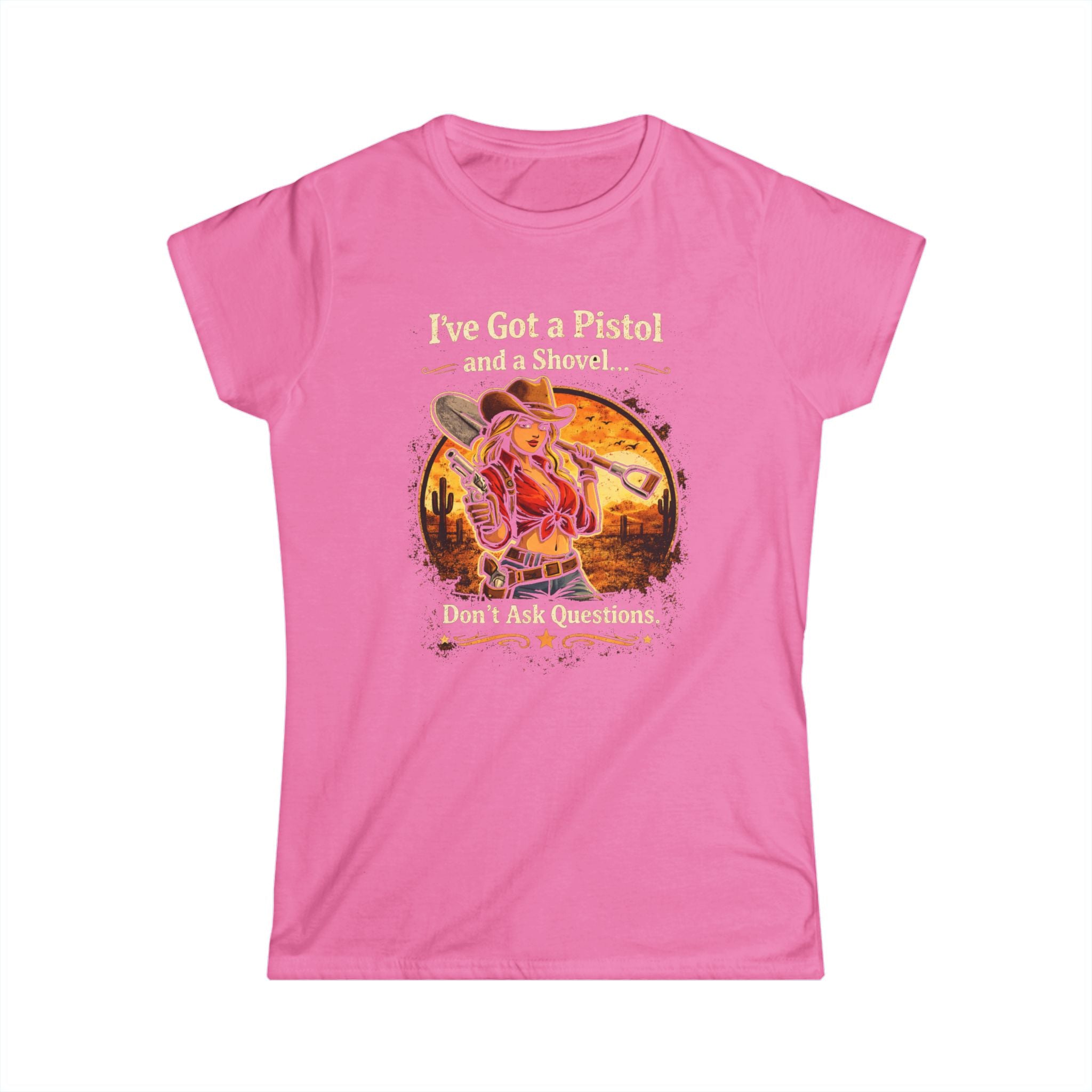 CowGirl Dont Ask Questions CottonTee |  HorseGirlsBrand