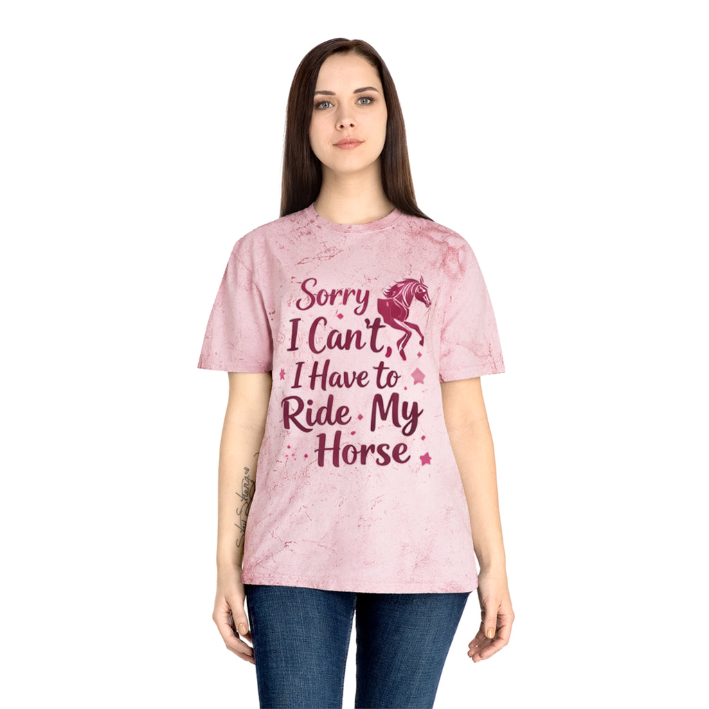 Sorry I Can't I Have to Ride My Horse T-Shirt | HorseGirlsbrand