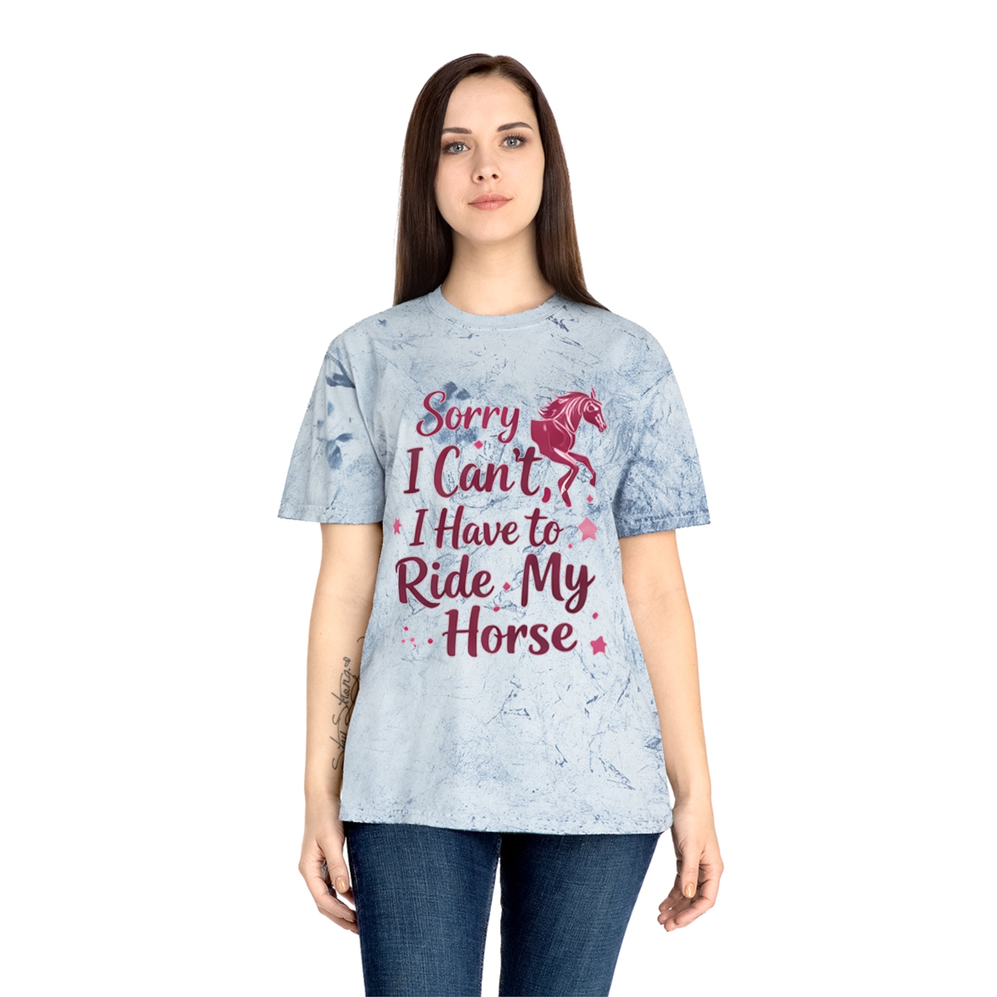 Sorry I Can't I Have to Ride My Horse T-Shirt | HorseGirlsbrand