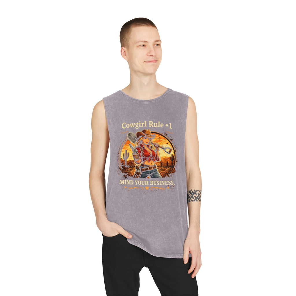 Cowgirl Rule #1 Mind Your Business Tank Top | HorseGirlsBrand