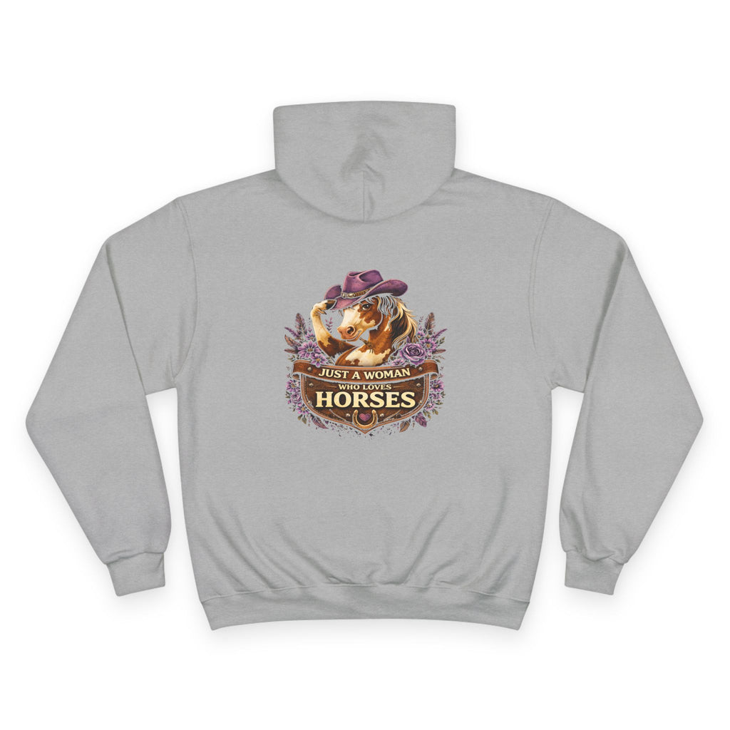 Just A Women That Loves Horses Hoodie | HorseGirlsBrand