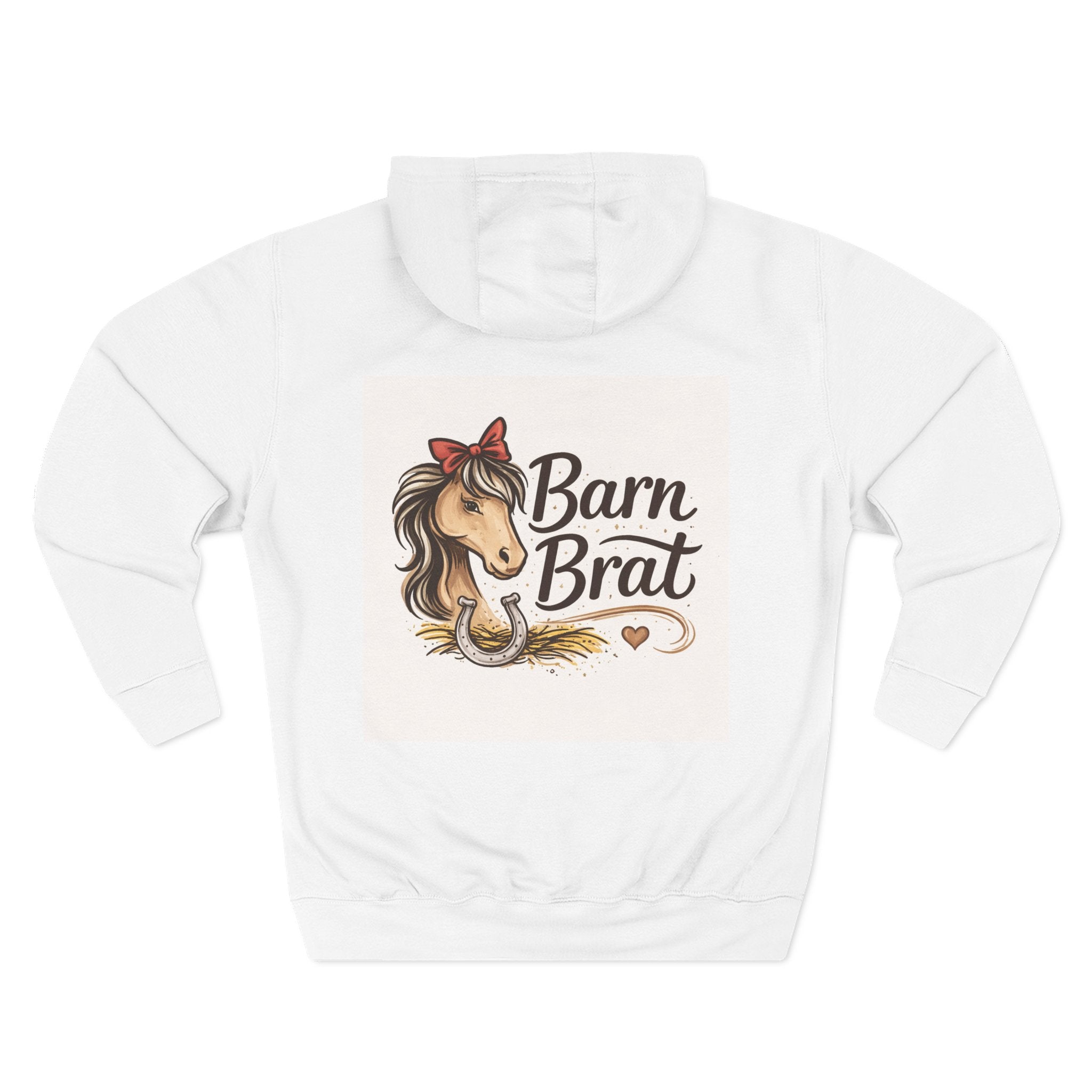Barn Brat Horse Hoodie | Equestrian Pony Illustration HorseGirlsBrand