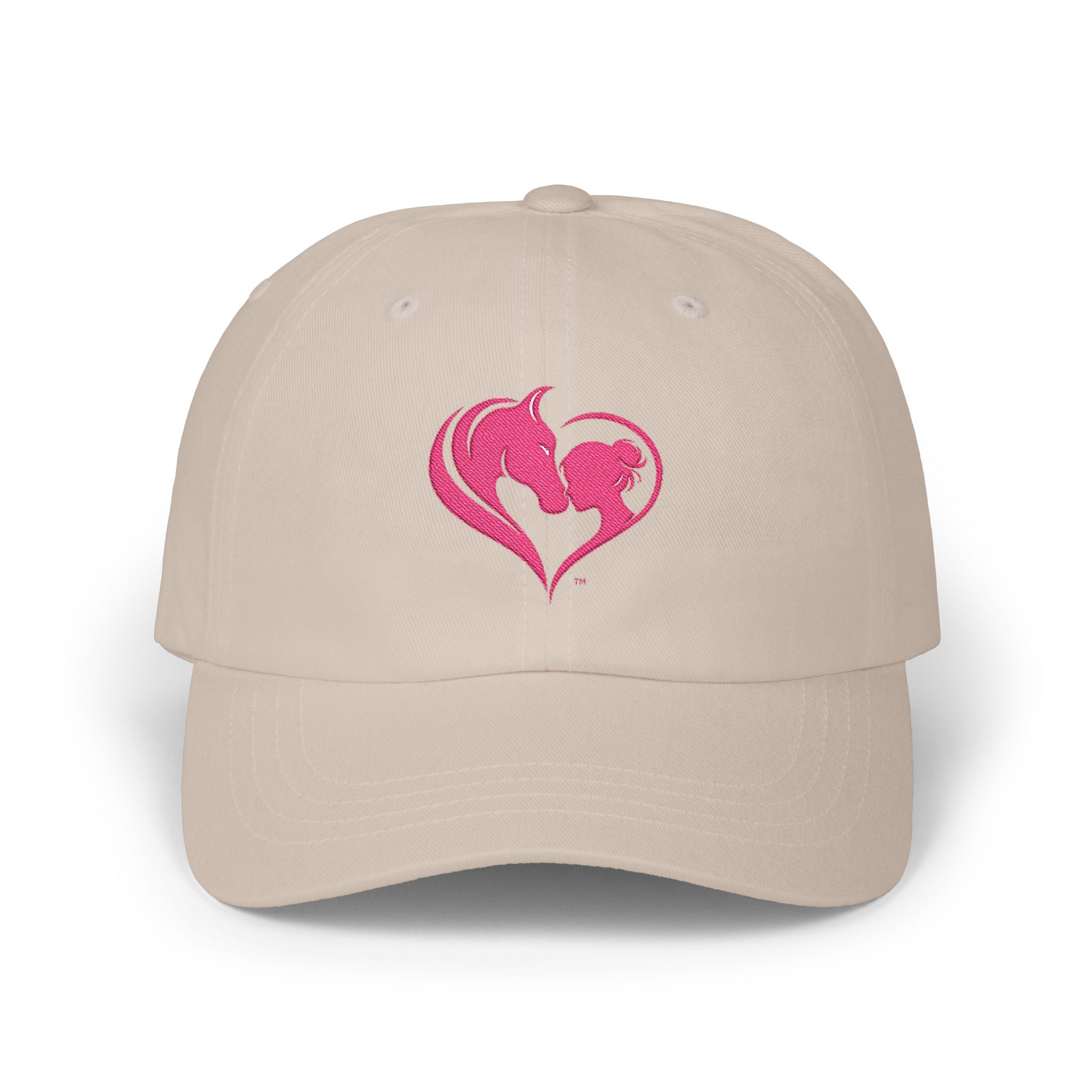 Pink Horse Girl Heart Baseball Cap | HorseGirlsBrand