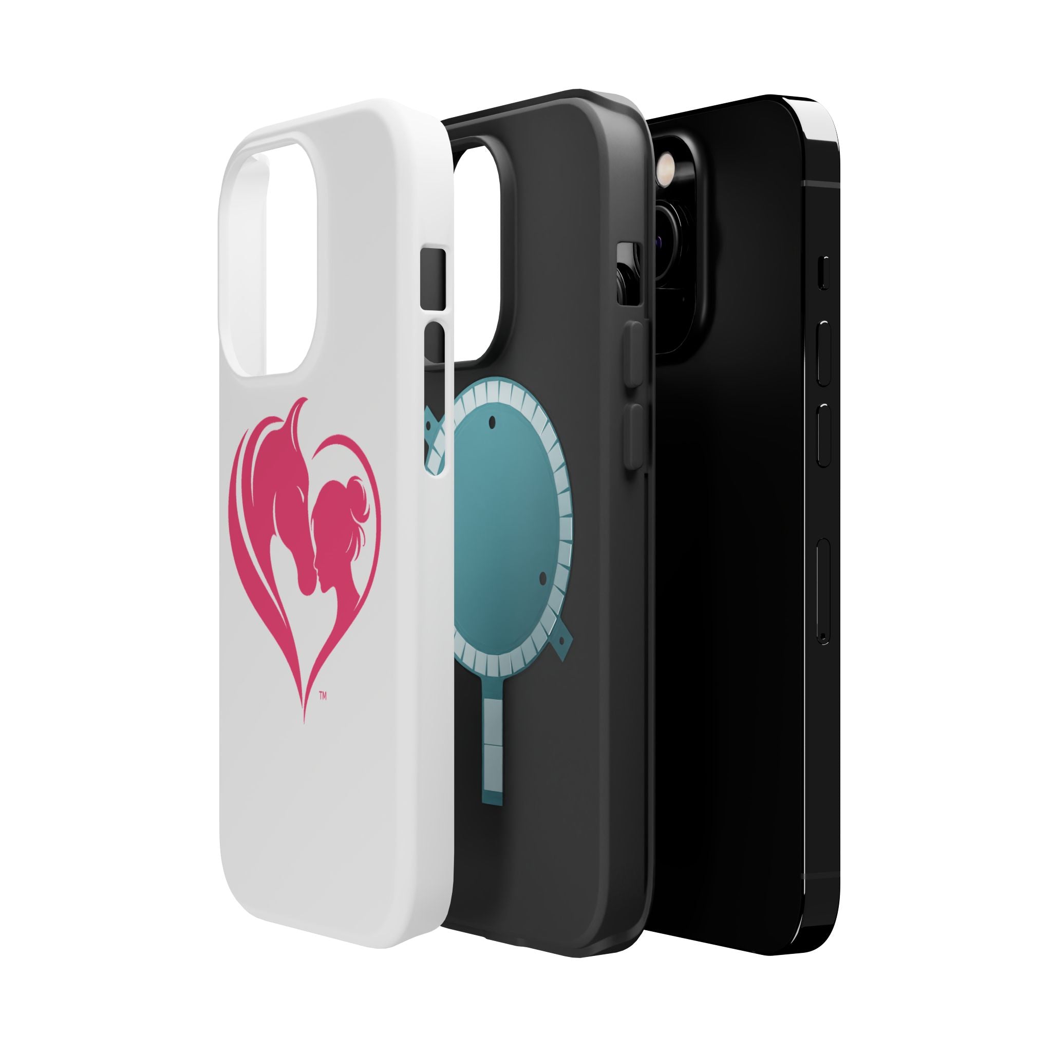 Horse Girl Heart, Stunning print Magnetic Impact-Resistant Cases HorseGirlsbrand