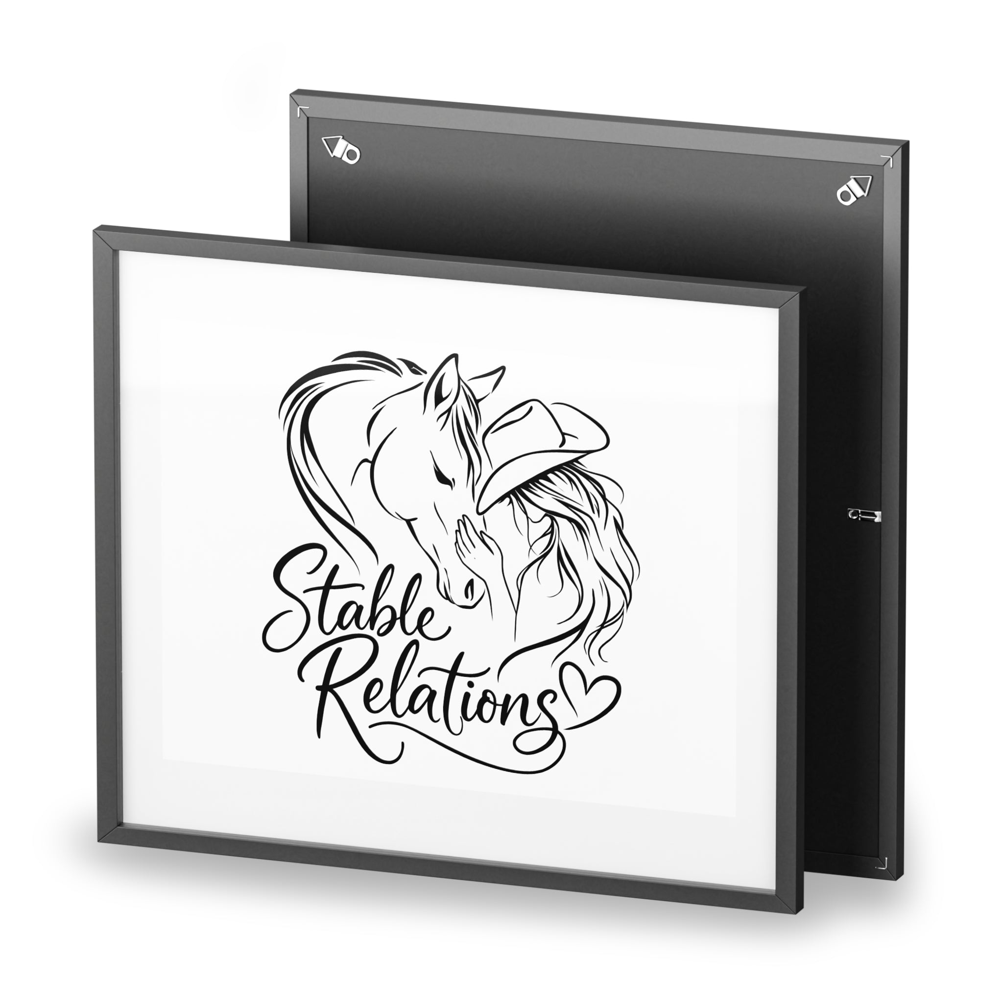 Stable Relations illustration Framed Poster | Matte print HorseGirlsBrand