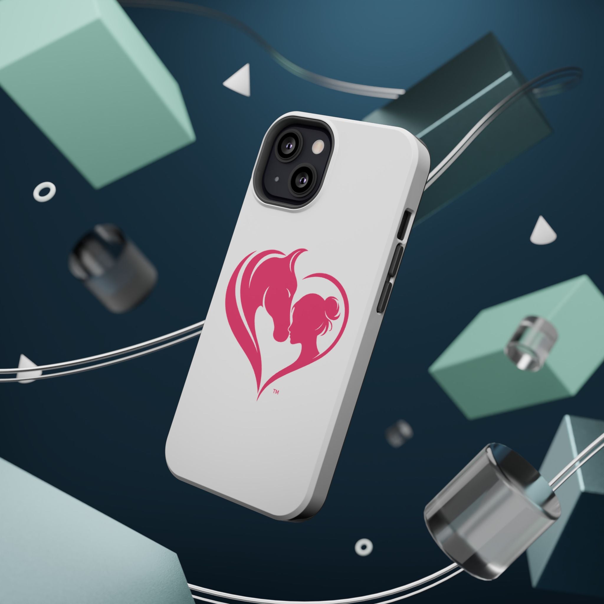 Horse Girl Heart, Stunning print Magnetic Impact-Resistant Cases HorseGirlsbrand