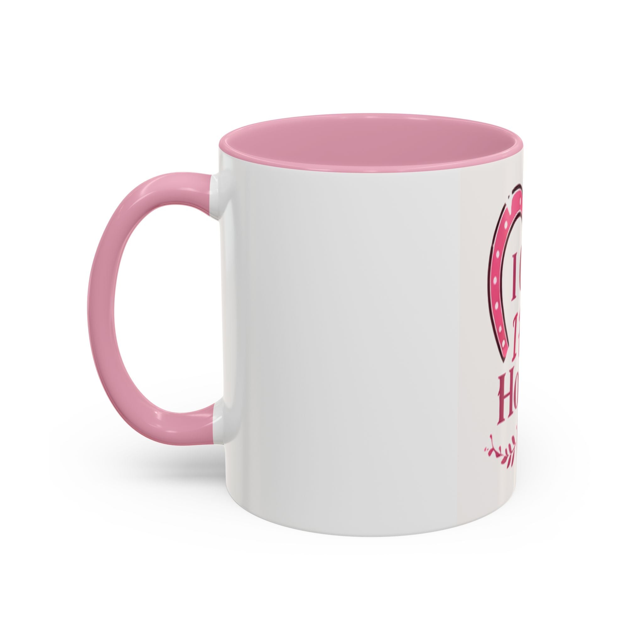 I Can't I Have Horses Pink Horseshoe Heart Mug | Coffee Cup, Equestrian, HorseGirlsBrand