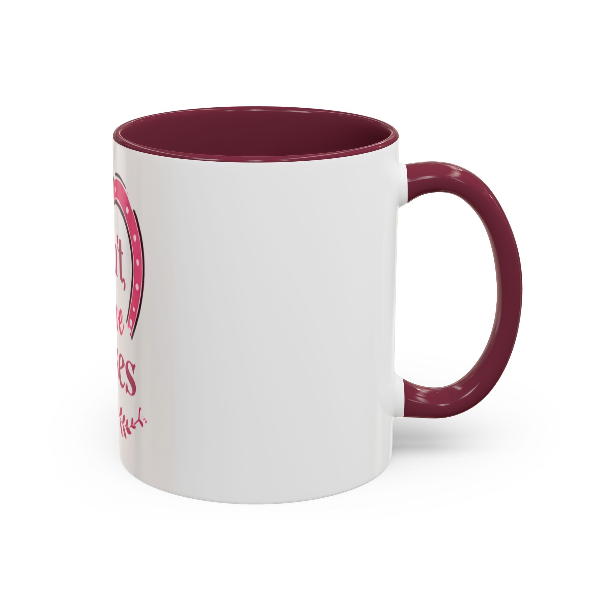 I Can't I Have Horses Pink Horseshoe Heart Mug | Coffee Cup, Equestrian, HorseGirlsBrand