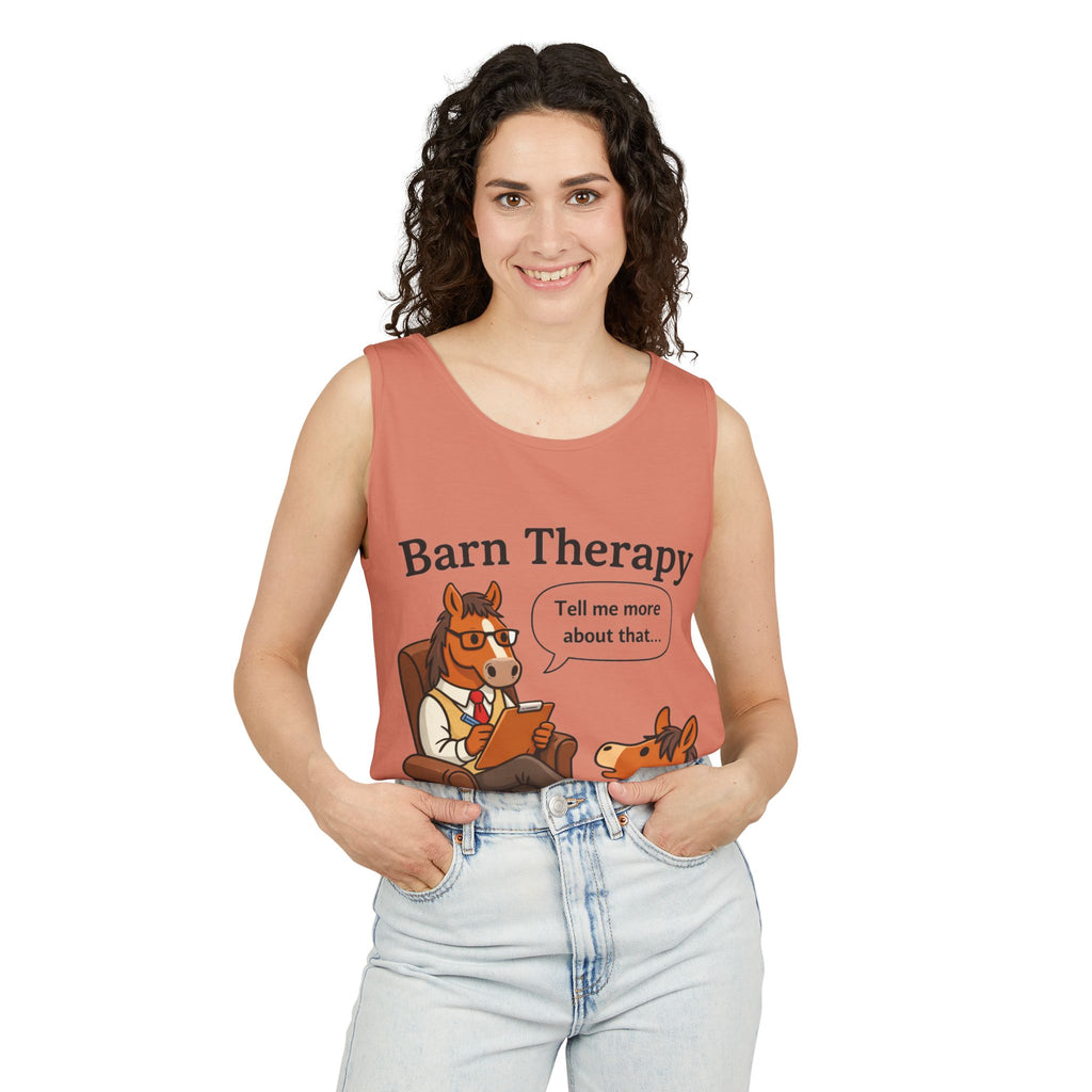 Barn Therapy Horse Tank Top |  HorseGirlsBrand