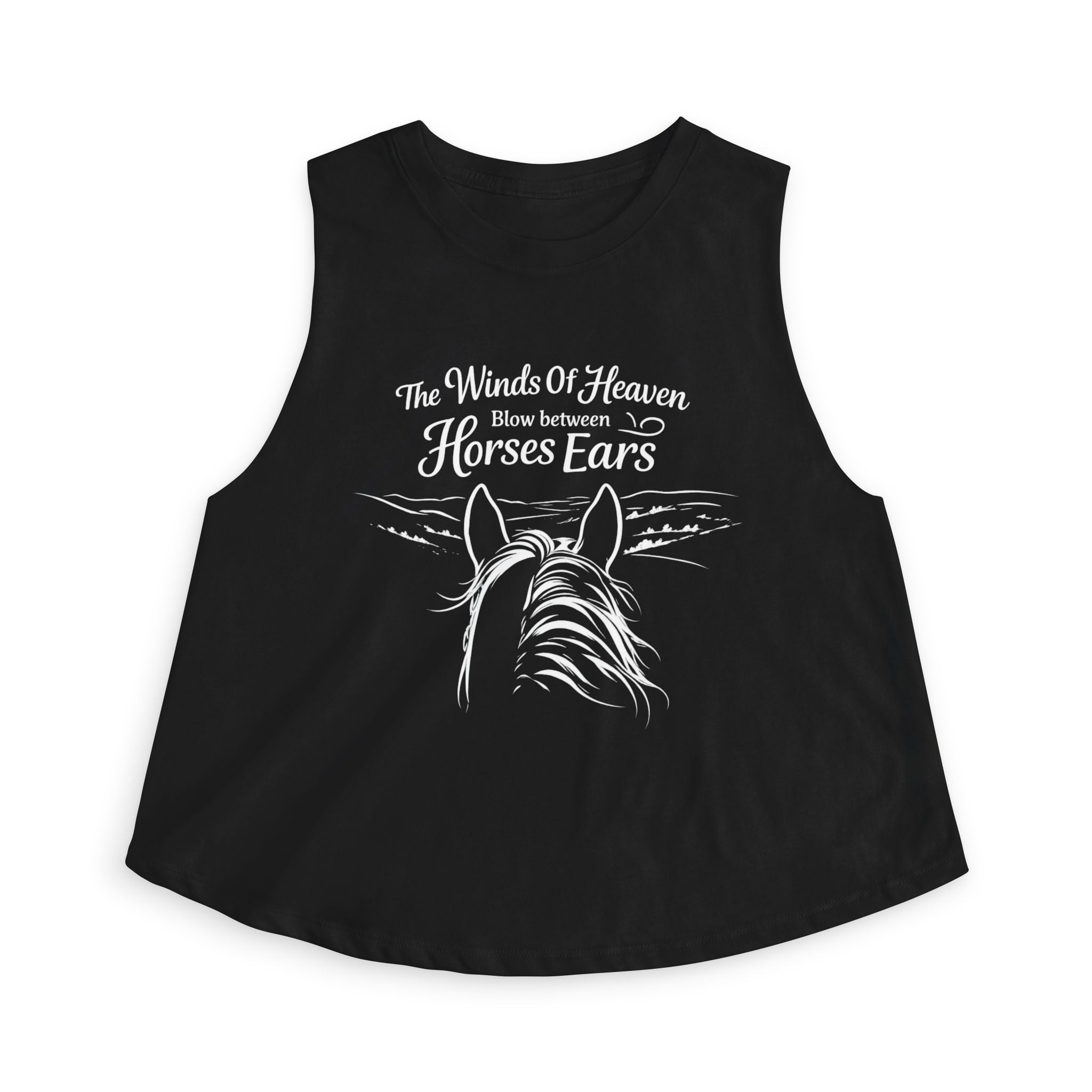 The Winds of Heaven Horses Ears Crop Top | Horseback Riding Shirt HorseGirlsBrand