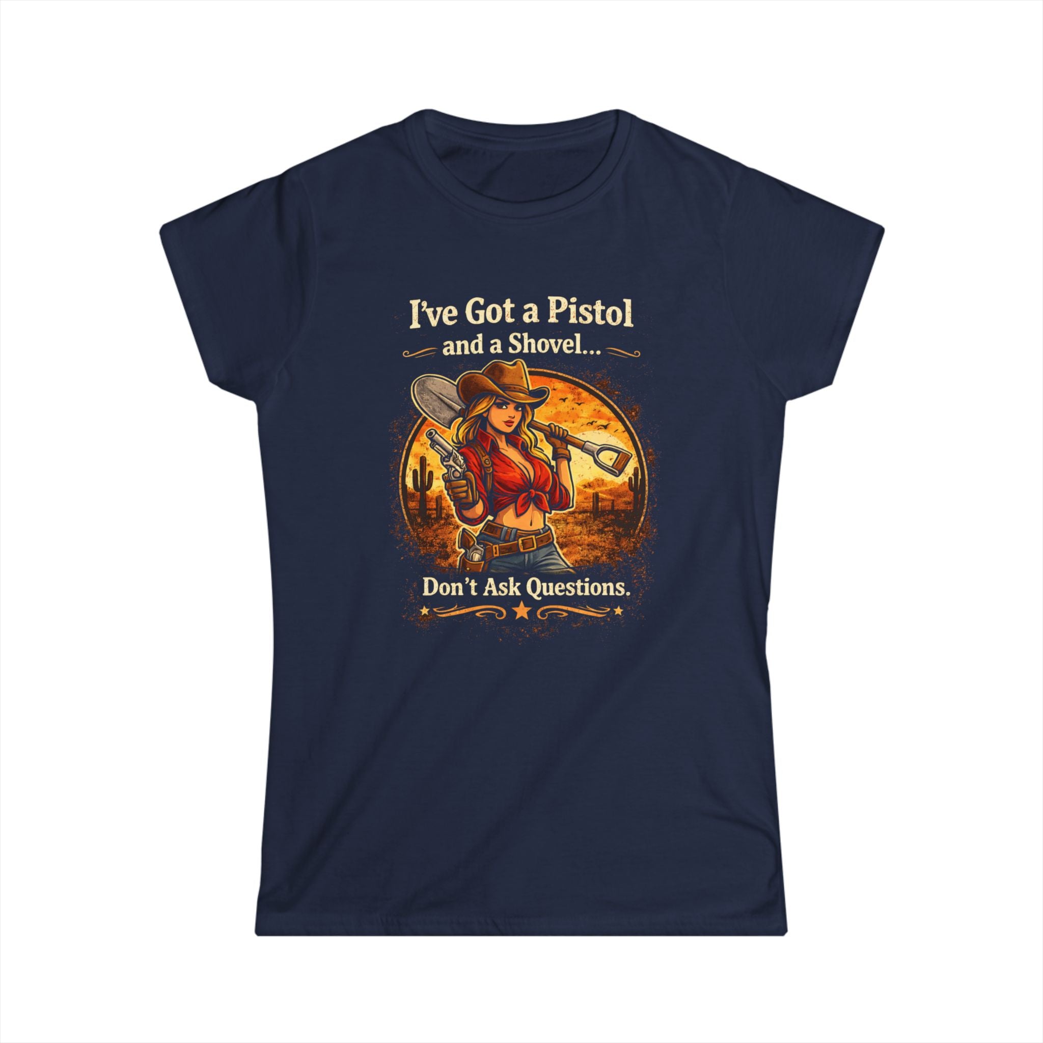CowGirl Dont Ask Questions CottonTee |  HorseGirlsBrand