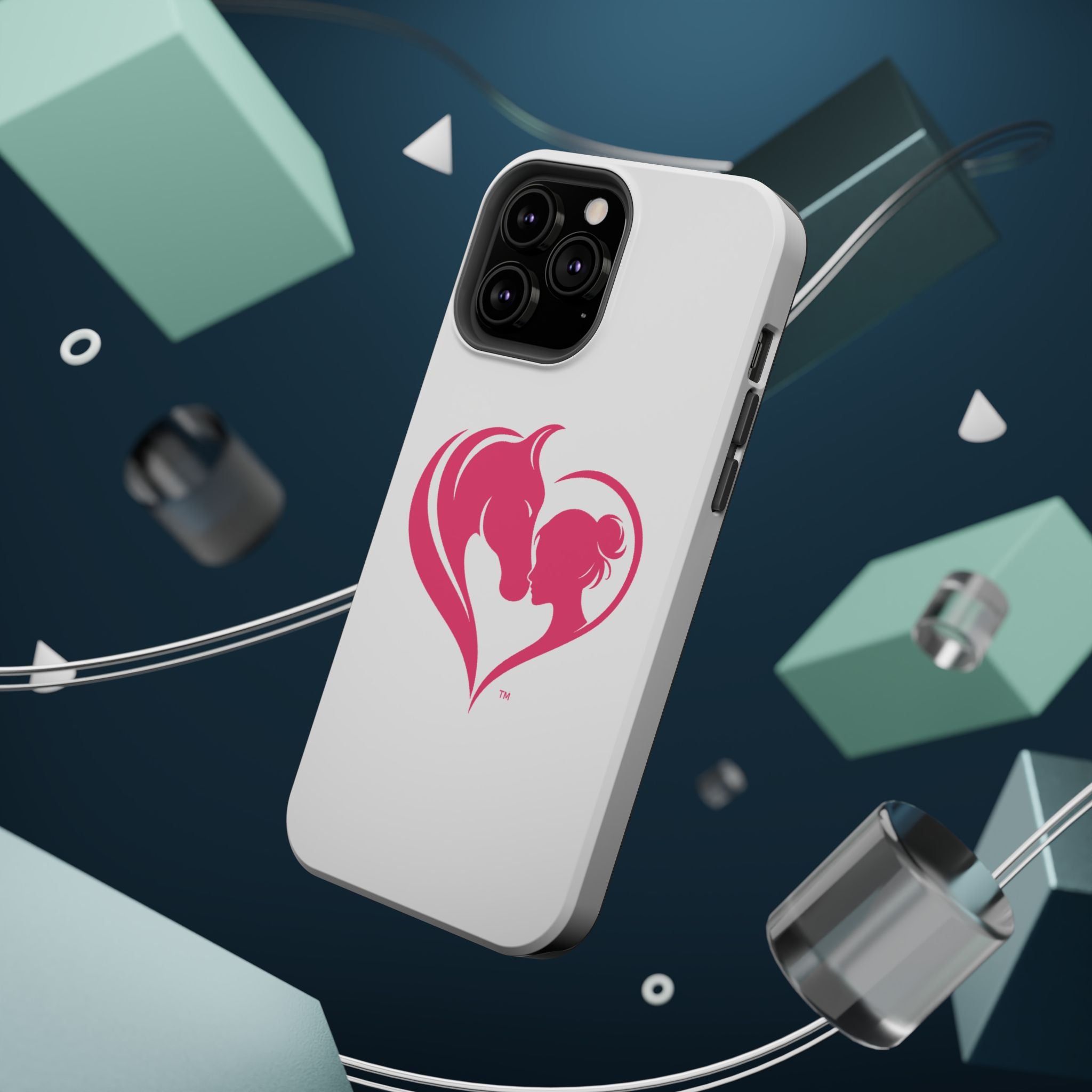 Horse Girl Heart, Stunning print Magnetic Impact-Resistant Cases HorseGirlsbrand