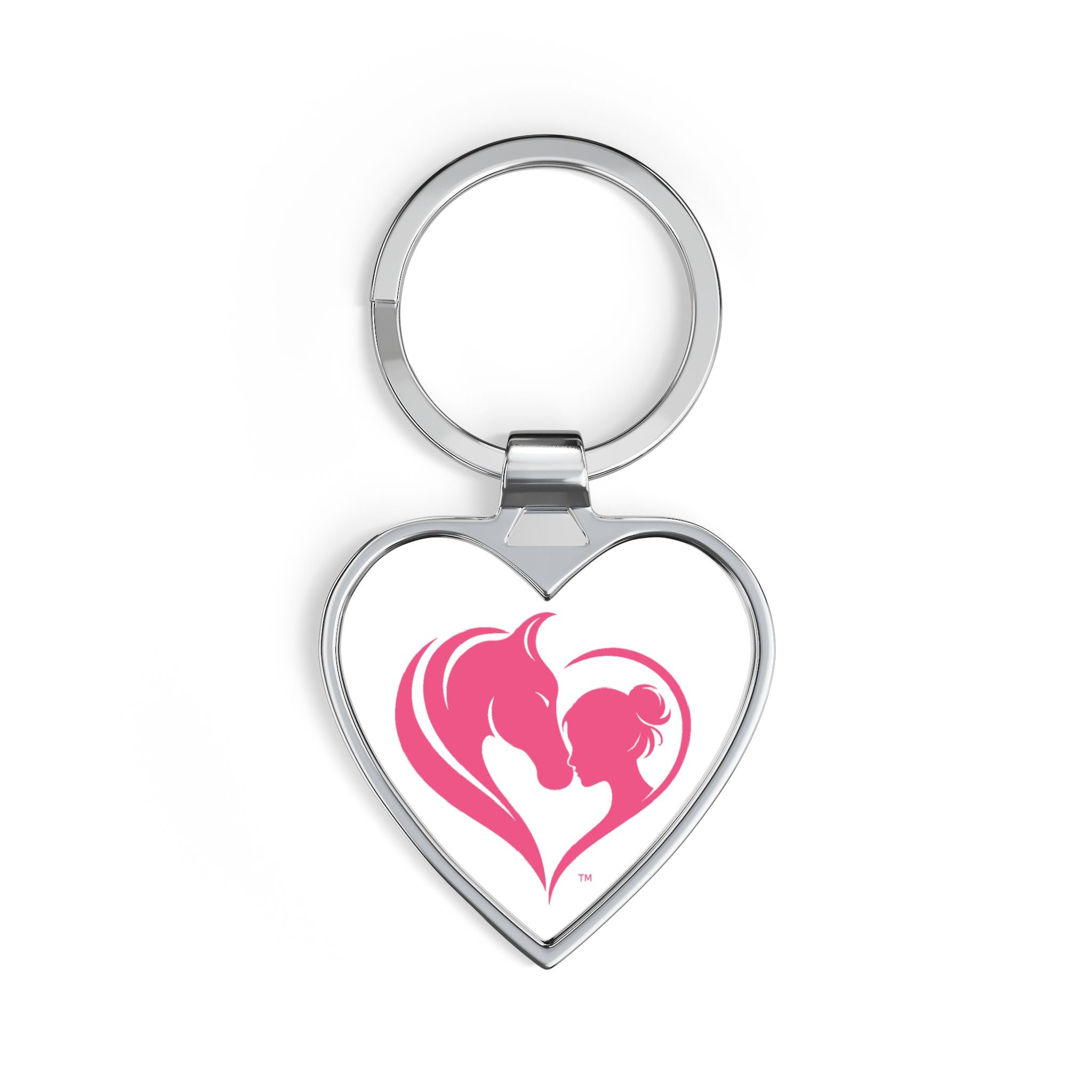 Horse Heart Keychain | Pink equine lovers charm HorseGirlsBrand