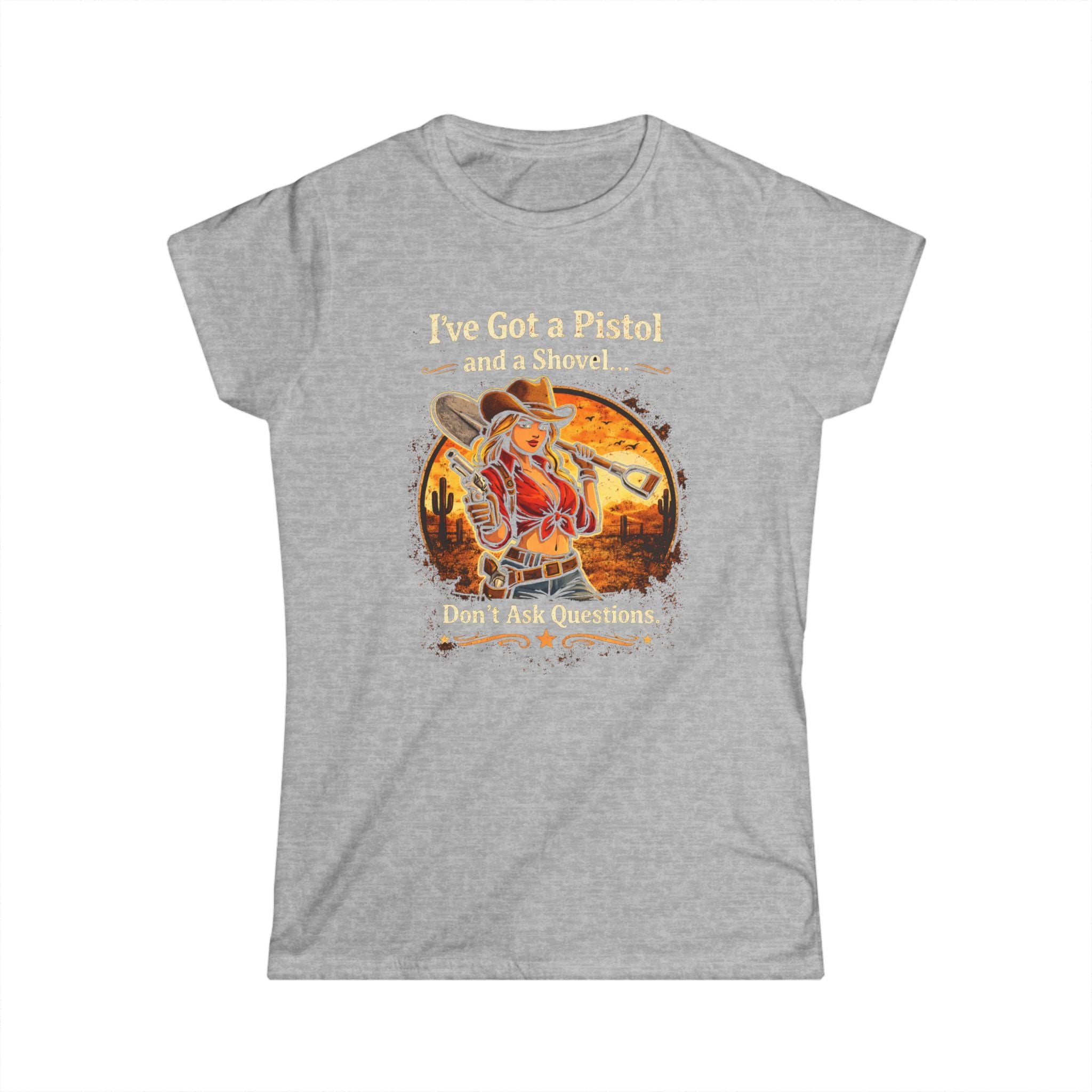 CowGirl Dont Ask Questions CottonTee |  HorseGirlsBrand