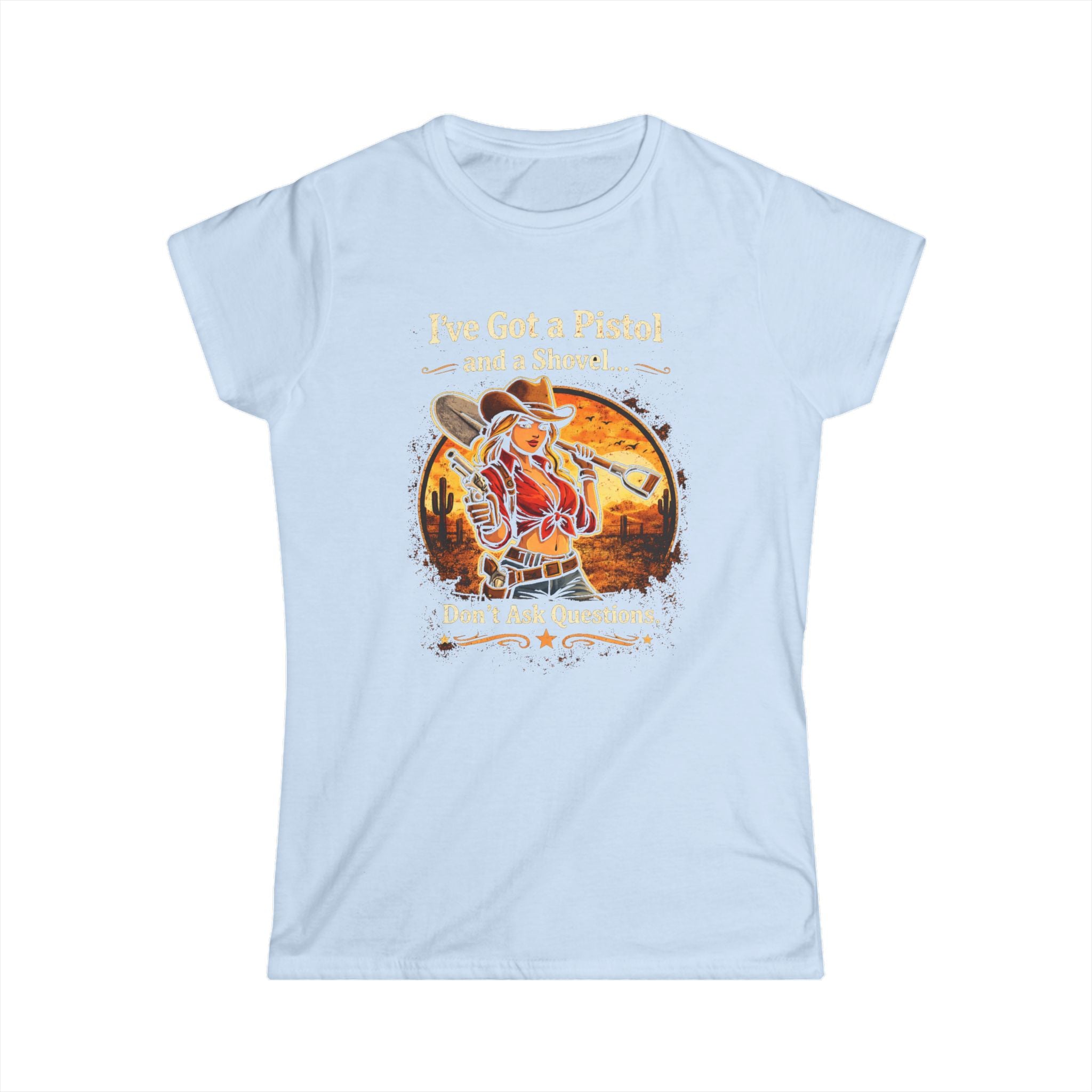 CowGirl Dont Ask Questions CottonTee |  HorseGirlsBrand