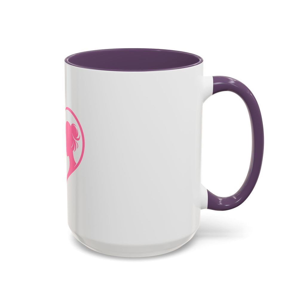 Heart Logo Accent Coffee Mug  Horse & Girl Silhouette for Horse Lovers 11/15oz HorseGirlsBrand