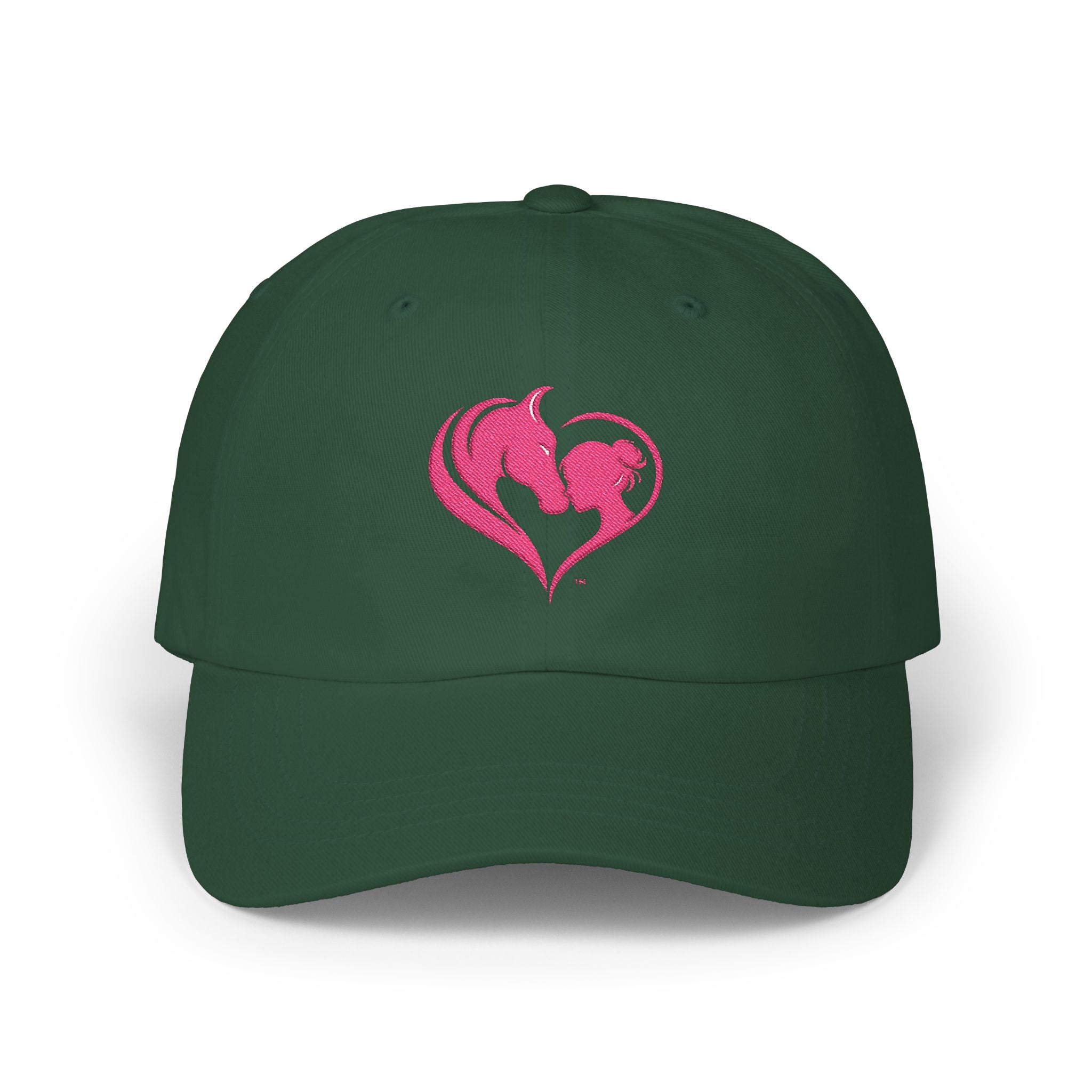 Pink Horse Girl Heart Baseball Cap | HorseGirlsBrand