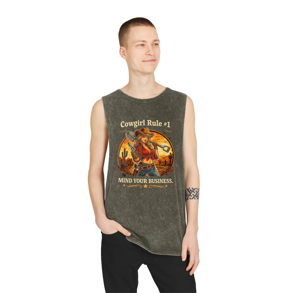 Cowgirl Rule #1 Mind Your Business Tank Top | HorseGirlsBrand