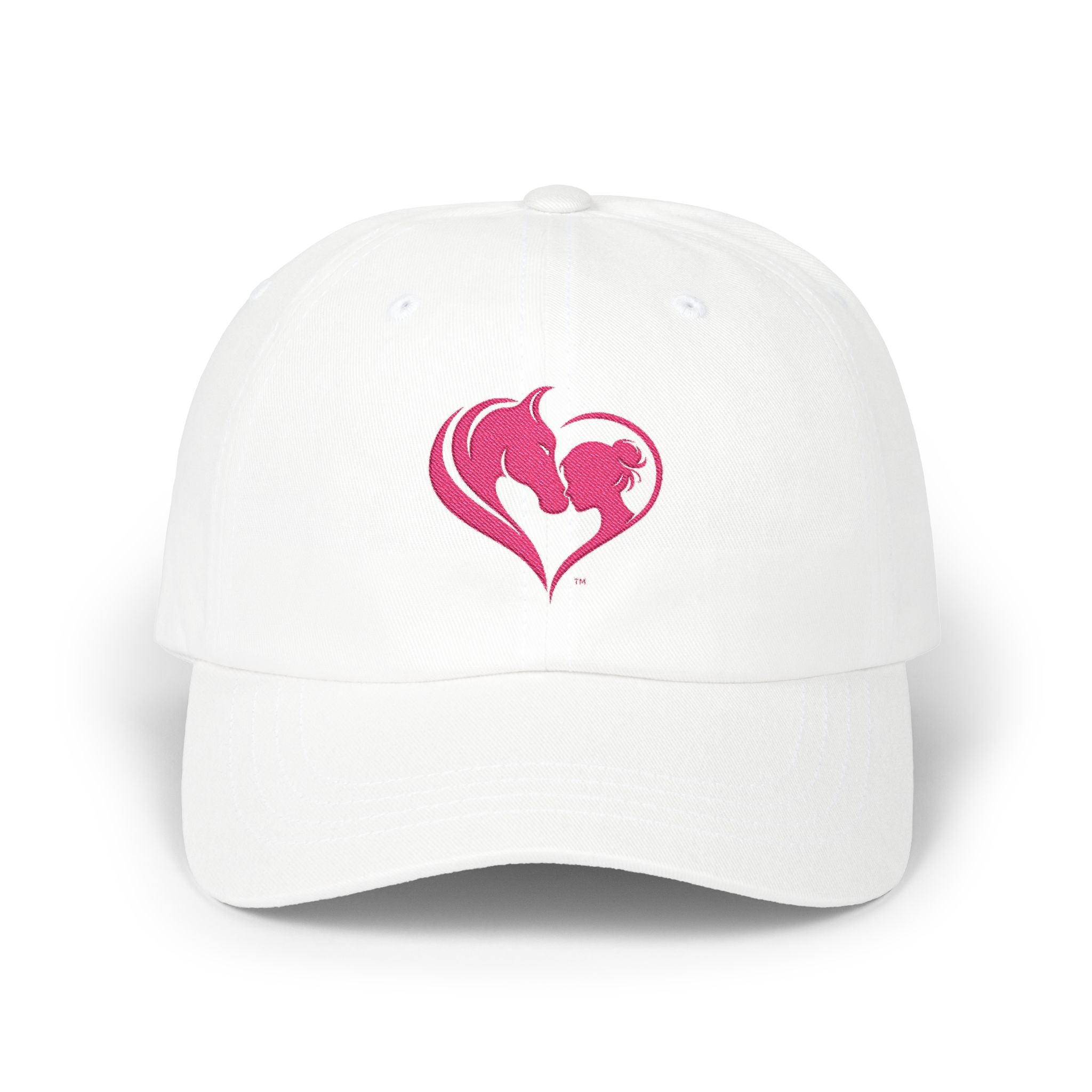 Pink Horse Girl Heart Baseball Cap | HorseGirlsBrand