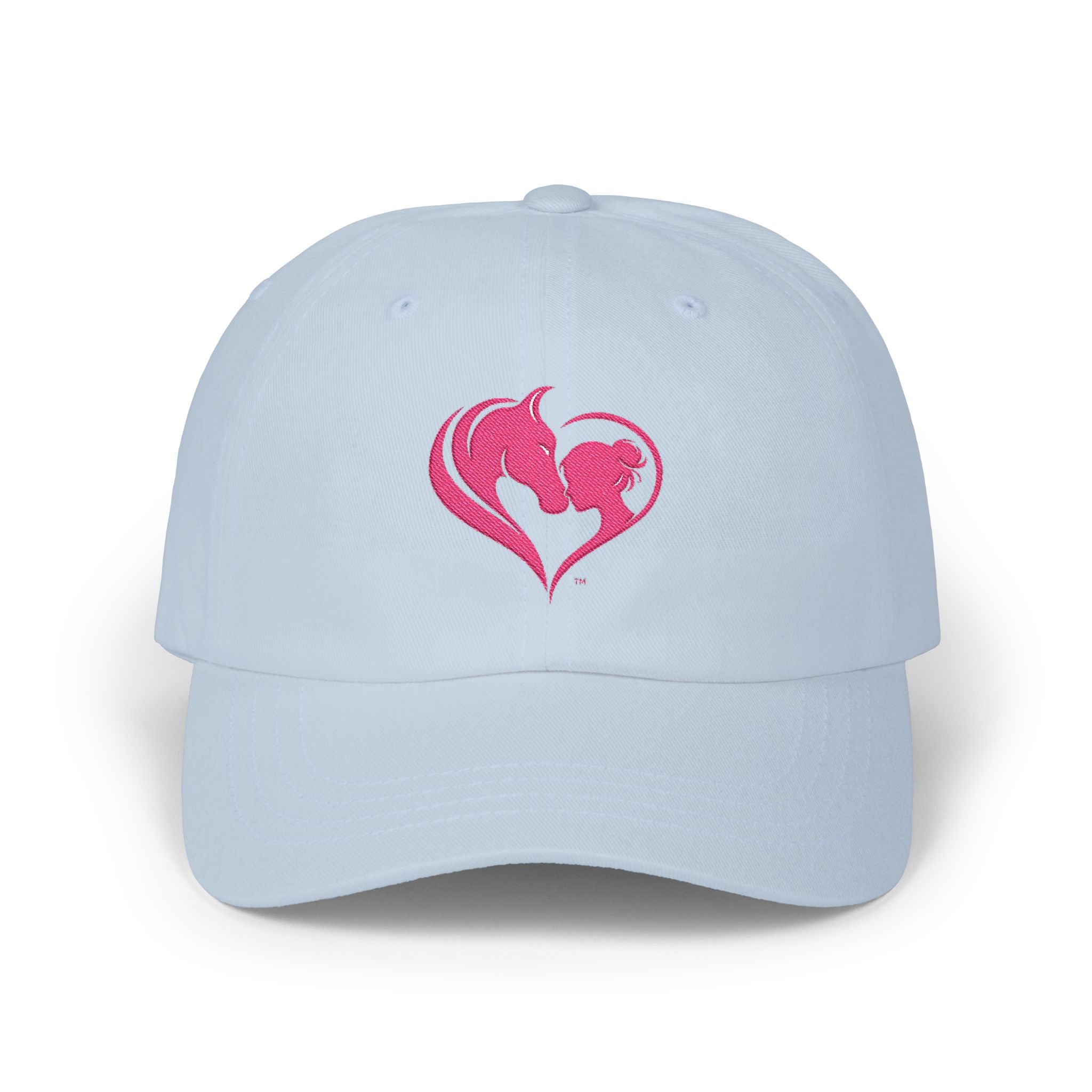 Pink Horse Girl Heart Baseball Cap | HorseGirlsBrand
