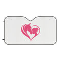 Horse and Girl Heart Car Sun Shade | Windshield Sunshade HorseGirlsBrand
