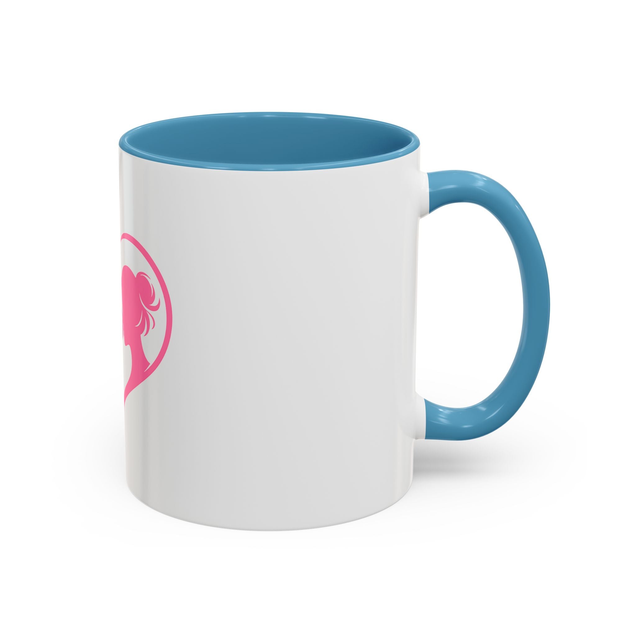 Heart Logo Accent Coffee Mug  Horse & Girl Silhouette for Horse Lovers 11/15oz HorseGirlsBrand