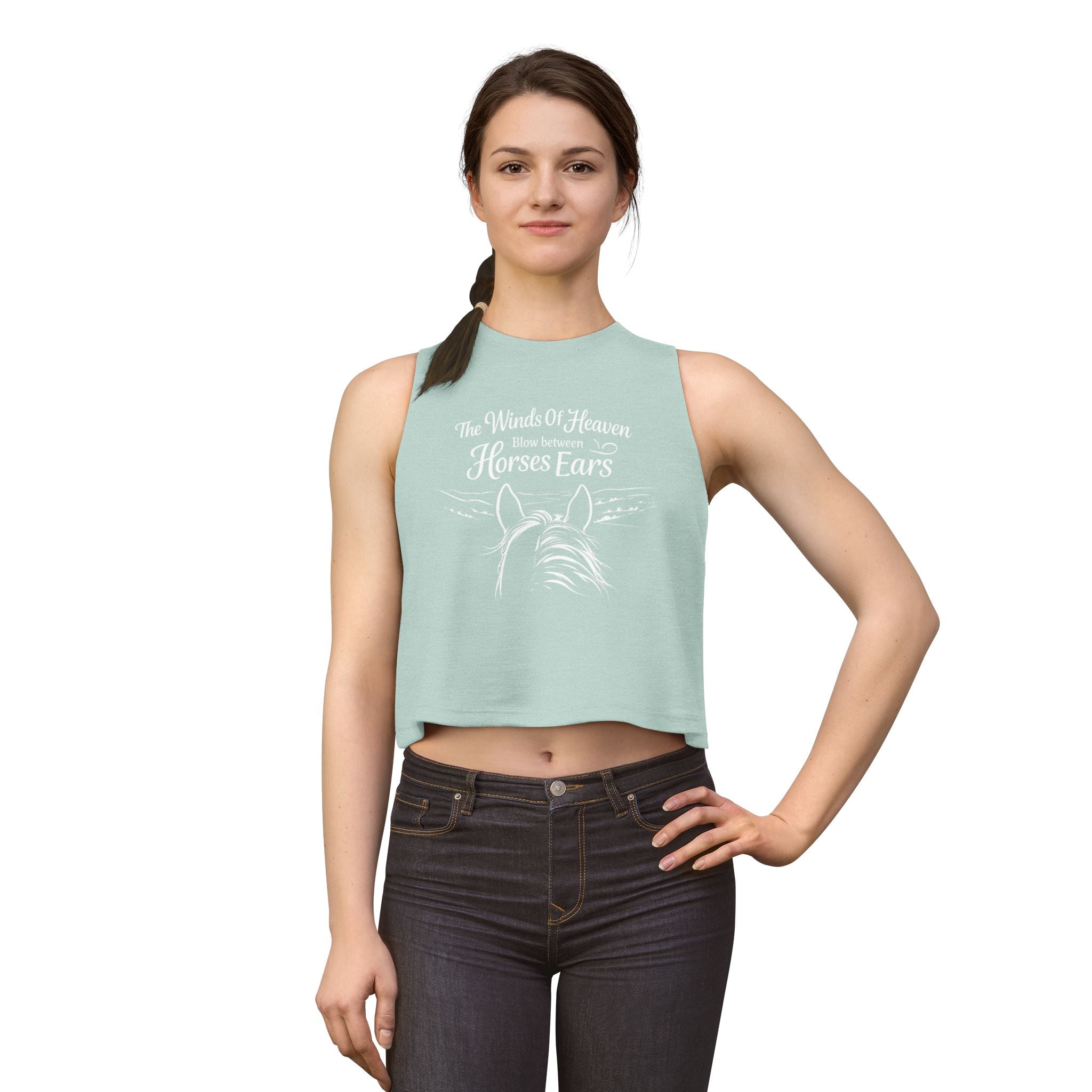The Winds of Heaven Horses Ears Crop Top | Horseback Riding Shirt HorseGirlsBrand