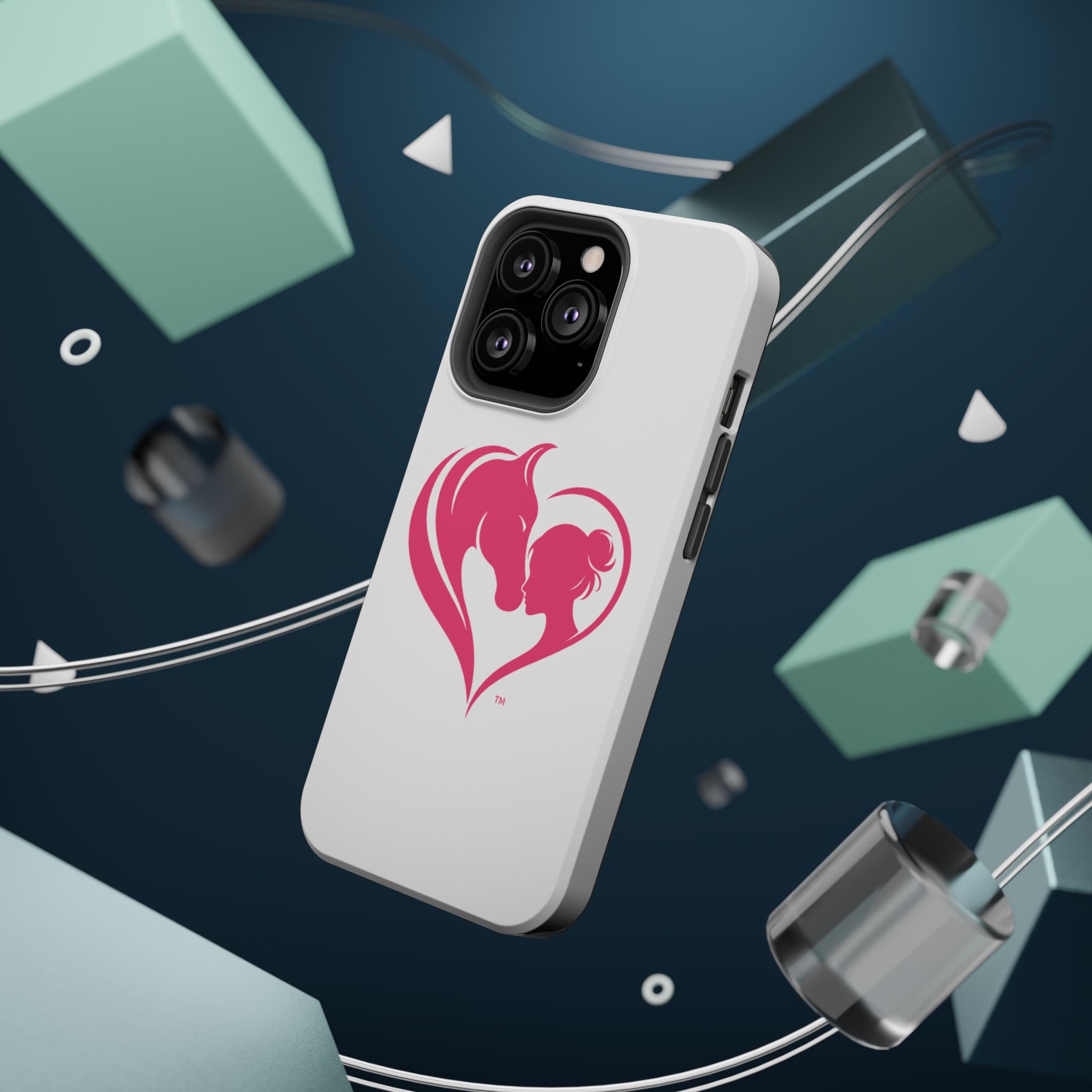 Horse Girl Heart, Stunning print Magnetic Impact-Resistant Cases HorseGirlsbrand