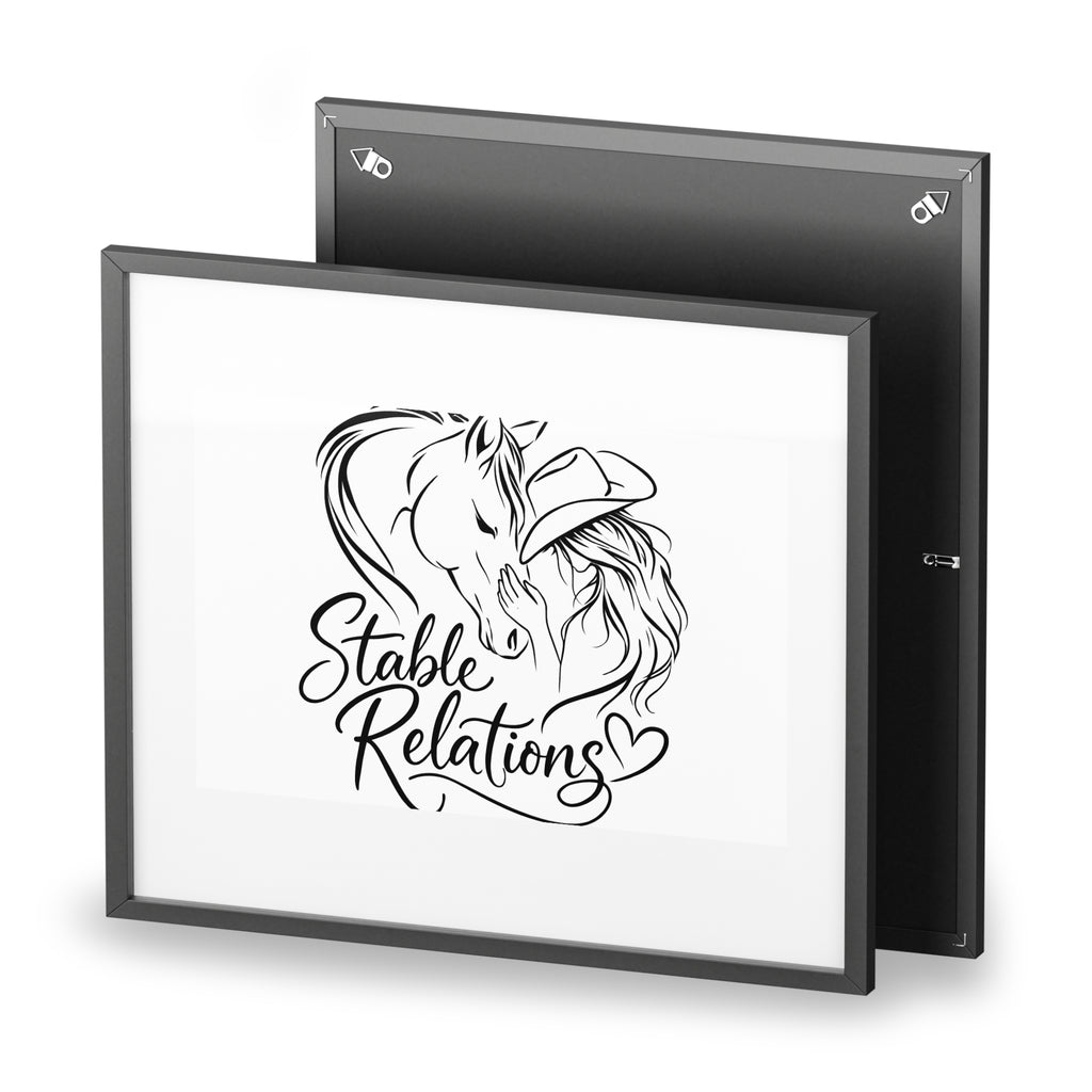 Stable Relations illustration Framed Poster | Matte print HorseGirlsBrand