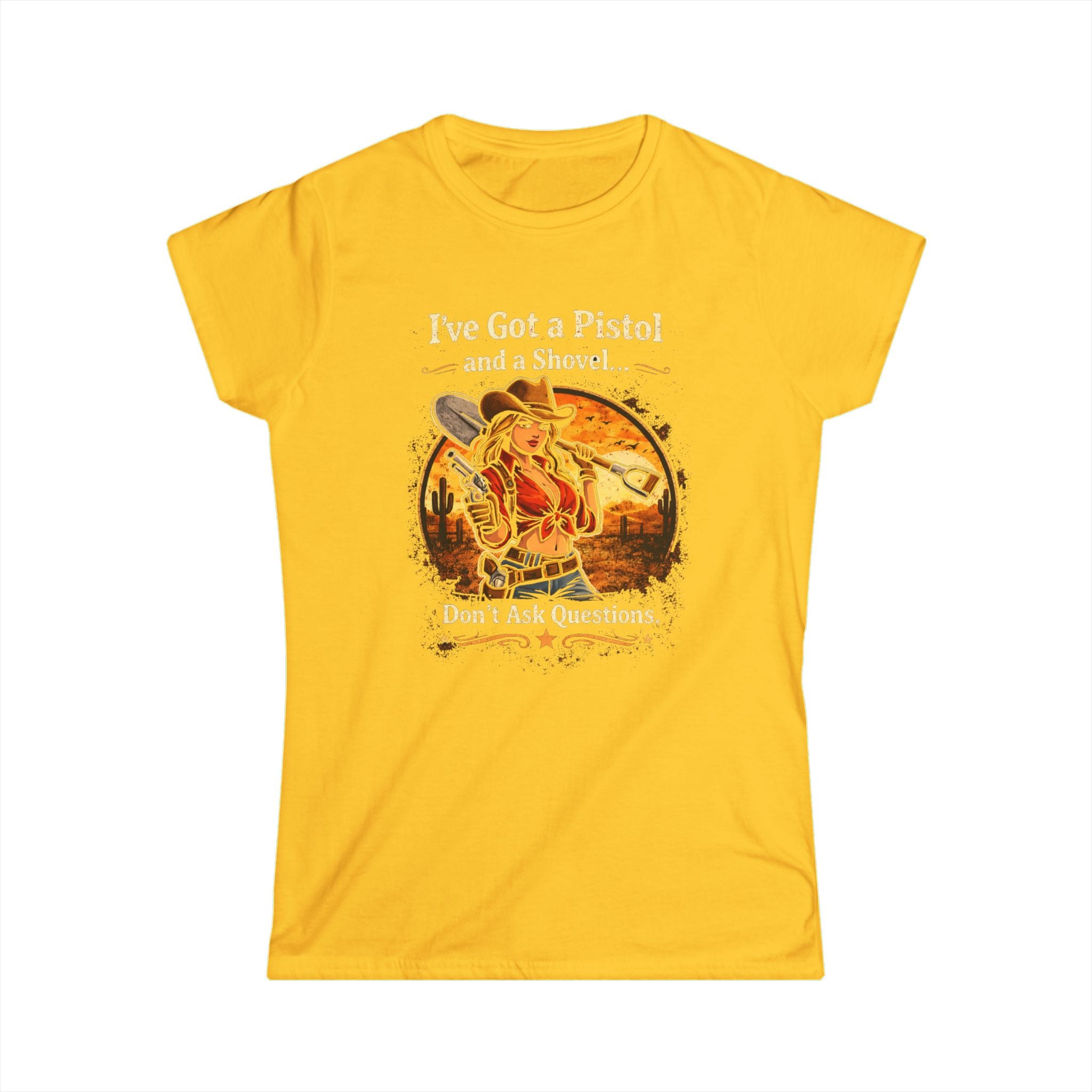 CowGirl Dont Ask Questions CottonTee |  HorseGirlsBrand