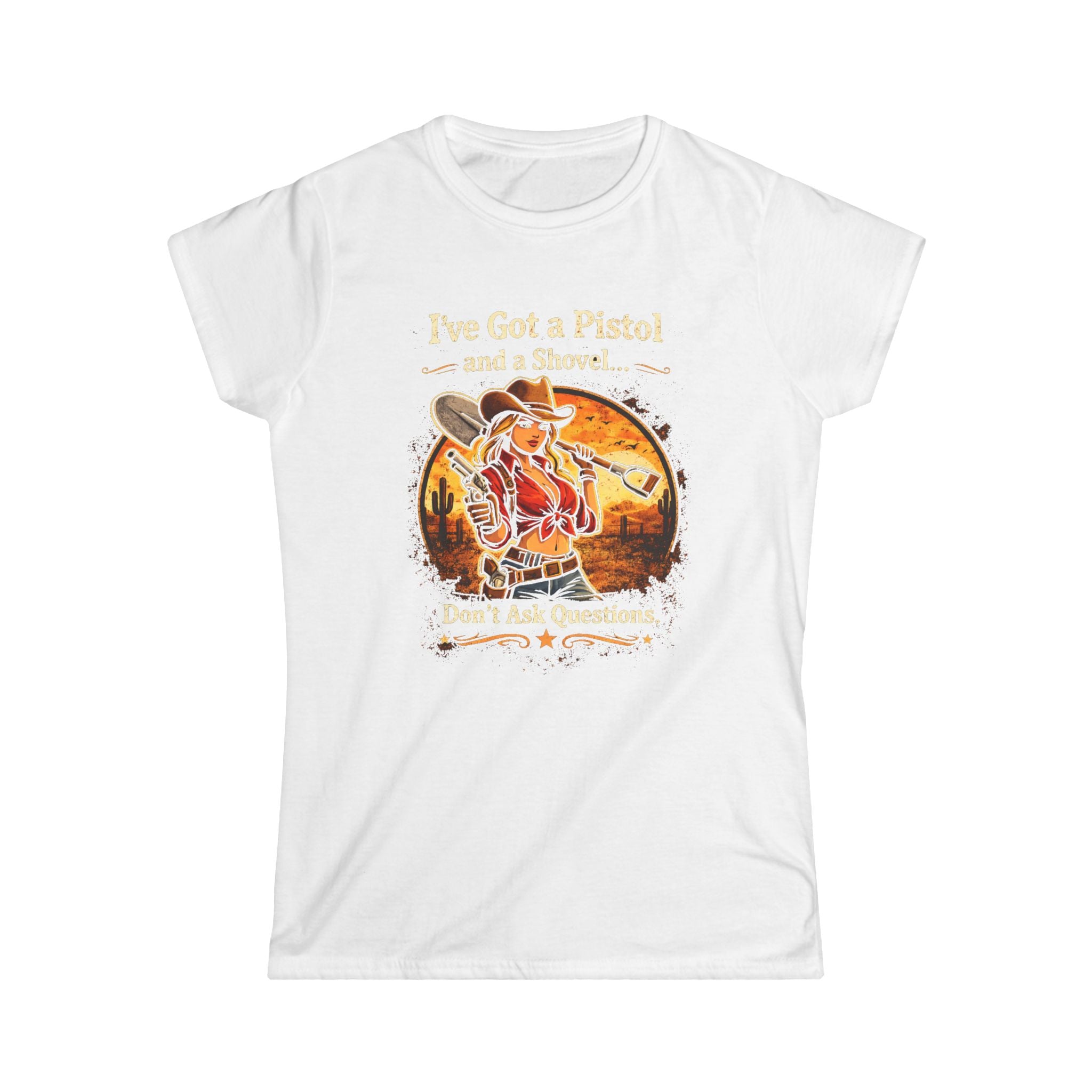 CowGirl Dont Ask Questions CottonTee |  HorseGirlsBrand