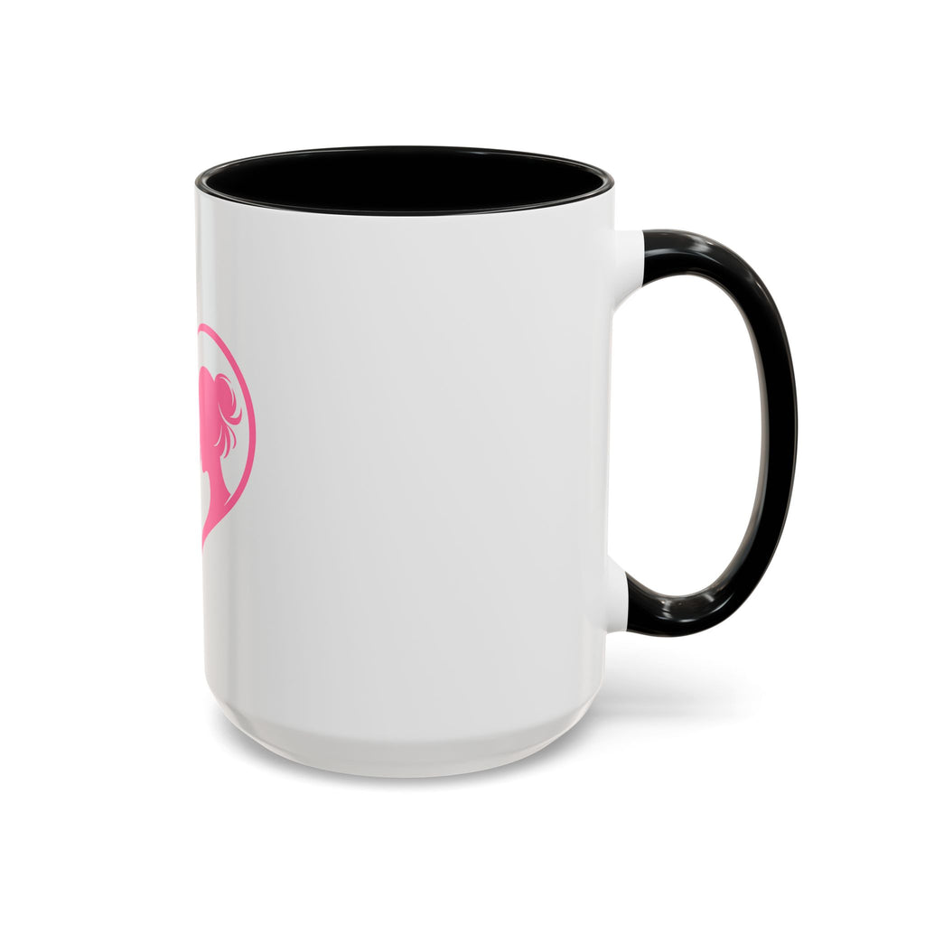 Heart Logo Accent Coffee Mug  Horse & Girl Silhouette for Horse Lovers 11/15oz HorseGirlsBrand