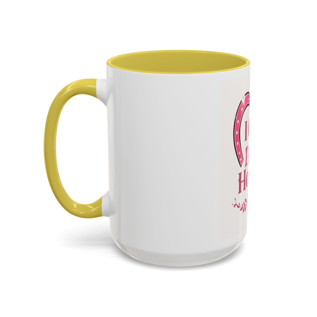 I Can't I Have Horses Pink Horseshoe Heart Mug | Coffee Cup, Equestrian, HorseGirlsBrand