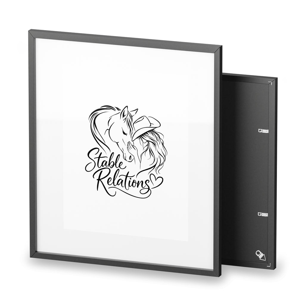 Stable Relations illustration Framed Poster | Matte print HorseGirlsBrand