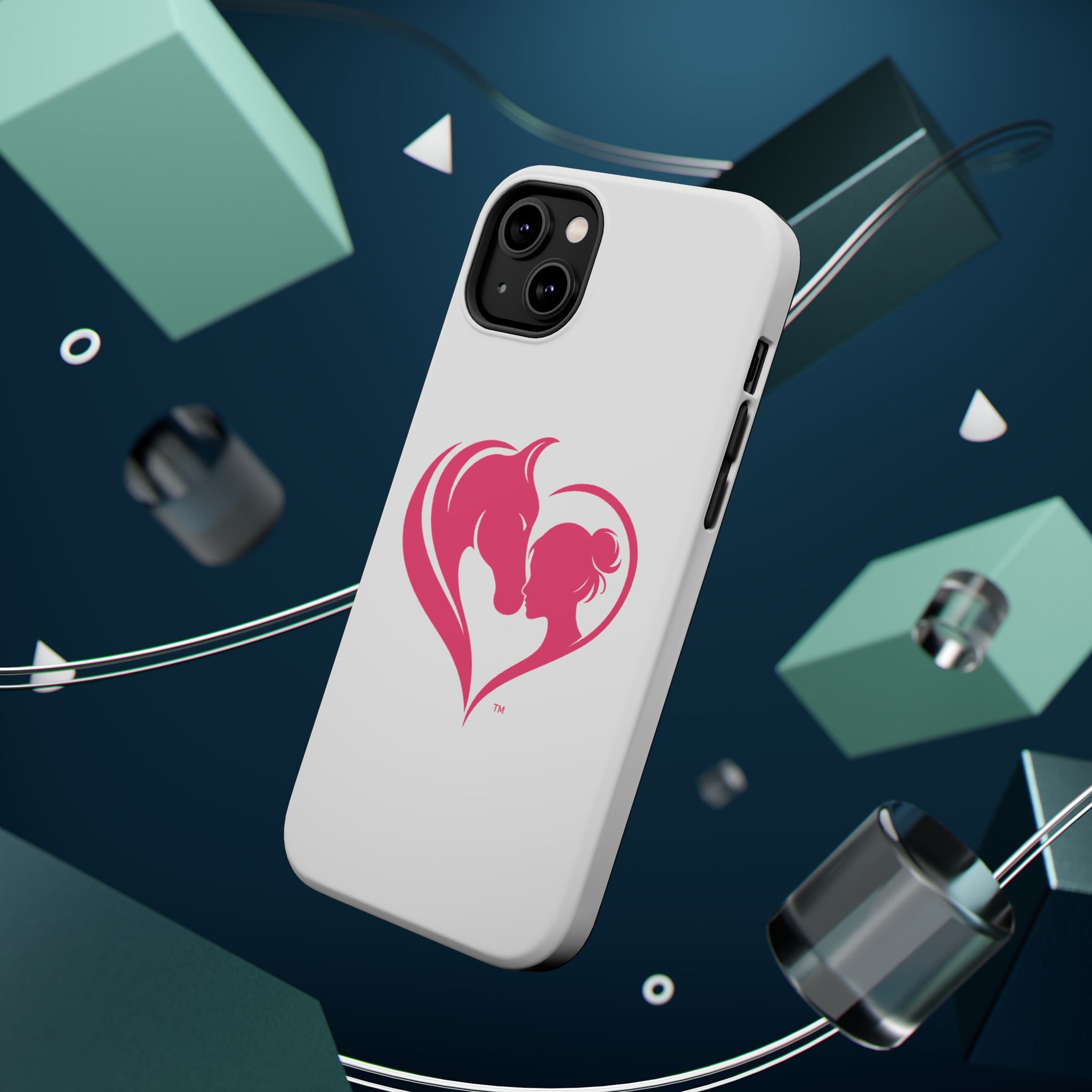 Horse Girl Heart, Stunning print Magnetic Impact-Resistant Cases HorseGirlsbrand