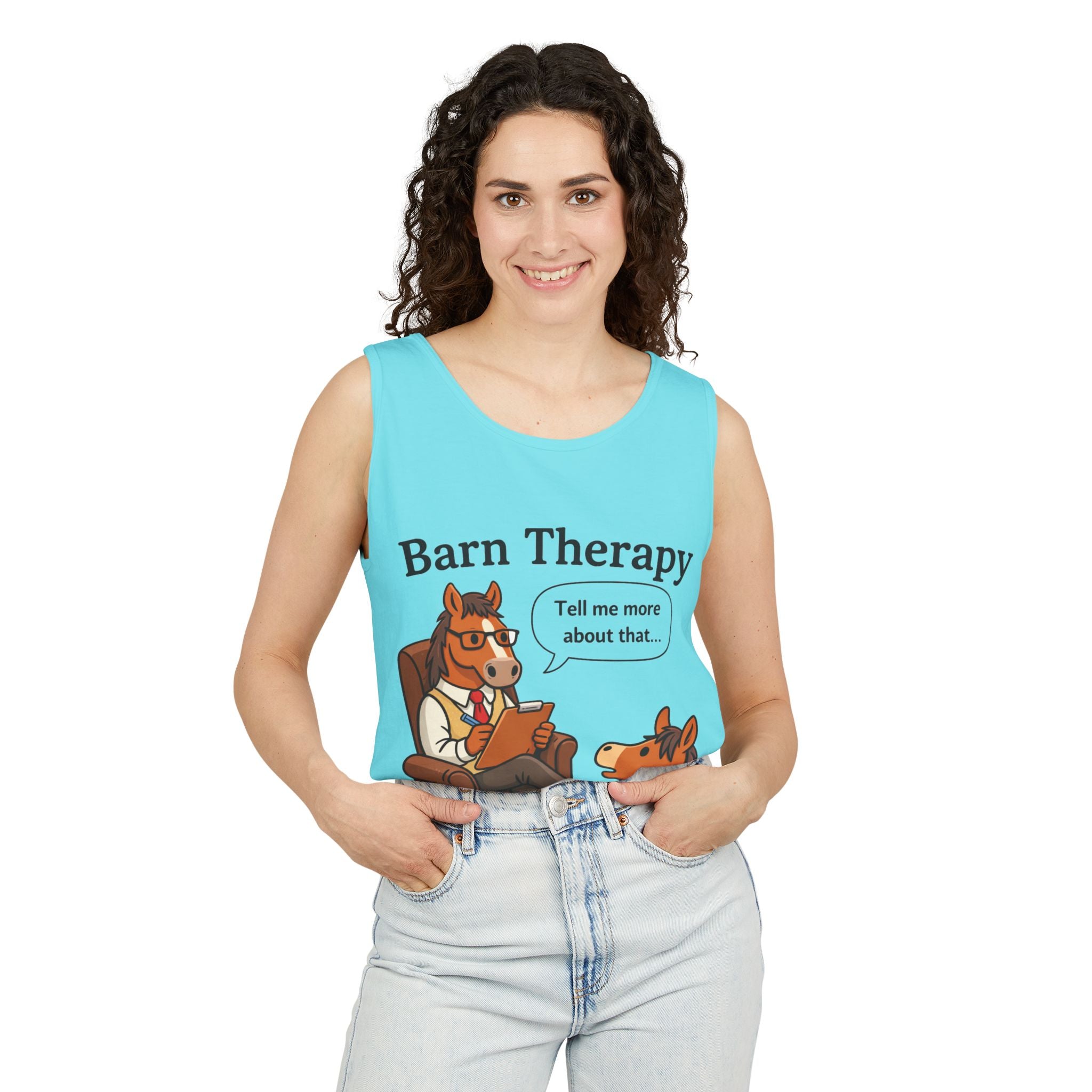 Barn Therapy Horse Tank Top |  HorseGirlsBrand